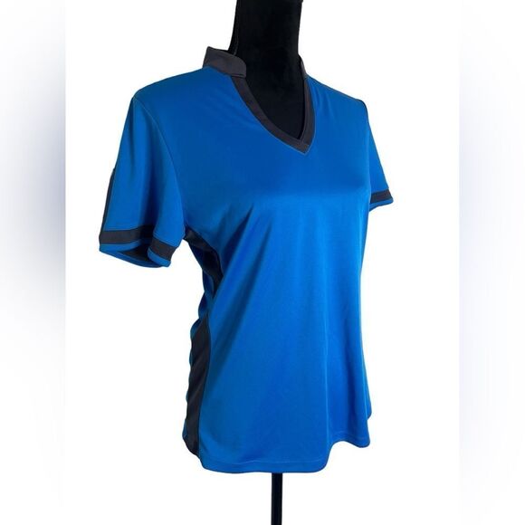 NWT CALLAWAY GOLF OPTI-DRI SUN PROTECTION POLO IN BLUE WOMENS SIZE MEDIUM - Picture 7 of 11